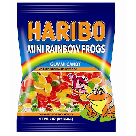 Haribo Haribo Confectionery Mini Rainbow Frogs 5 oz., PK12 47273